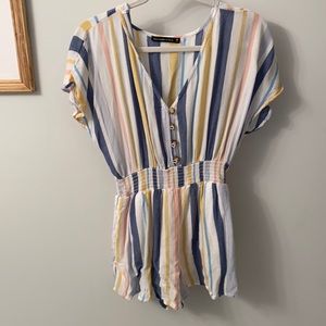 abercrombie stripes romper